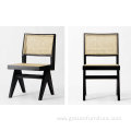 Desen modern chair solid wood rattan armchair diningchair